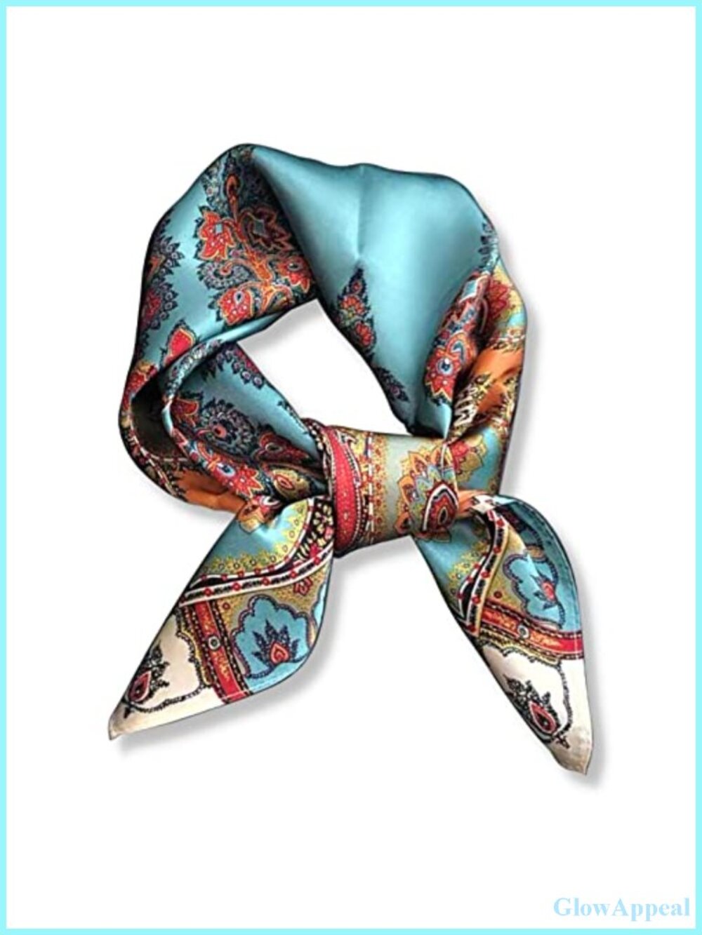 100% Mulberry Silk Square Scarf Women 26x26 Lightweight